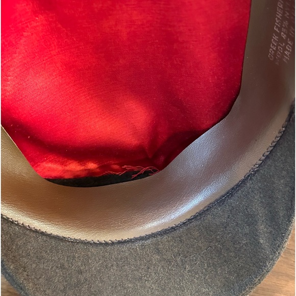 🌟HP🌟VTG 1970s-80s Authentic Brown Wool Blend Greek Fisherman Cap 7 1/2 - Picture 11 of 13